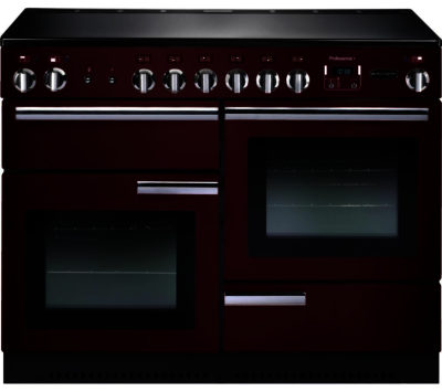 RANGEMASTER  Professional 110 Electric Range Cooker - Cranberry & Chrome
